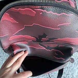 Coach Pink and Brown Backpack